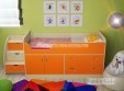 Детская низкая кровать-чердак, 160х70 см "Фанки Кидз 9" + лестница 13/19 СВ (Азбука Мебели)
