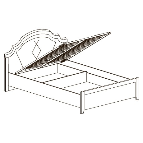 Кровать "Прованс" ширина 140 с подъемным механизмом