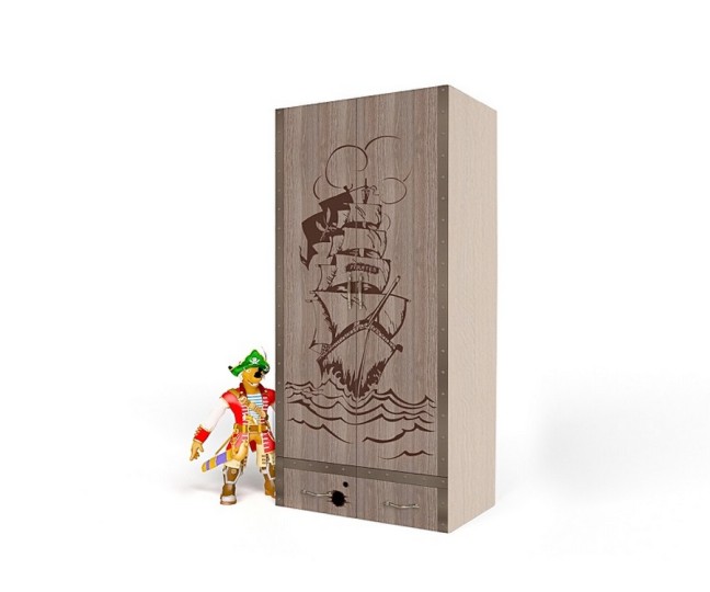 Шкаф 2-х дверный "Pirat" для мальчика Шкаф 2-х дверный "Pirat" для мальчика