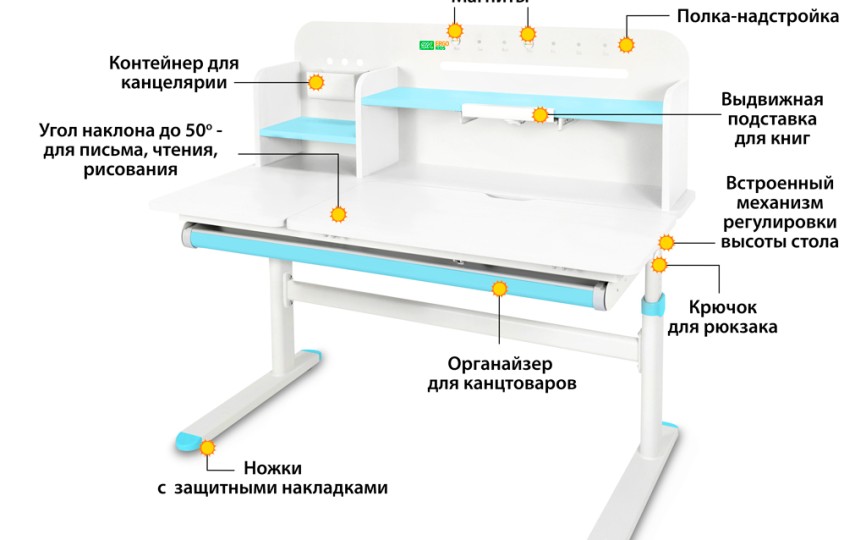 Детский стол Ergokids Bravo Max (TH-360 Max) Детский стол Ergokids Bravo Max (TH-360 Max)