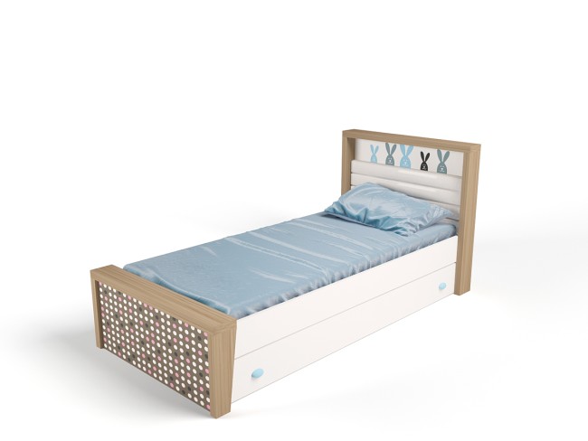 Кровать №3 MIX BUNNY голубой, 190х120 см 