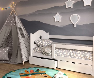 Кровать софа Эко-9 МДФ Звезды