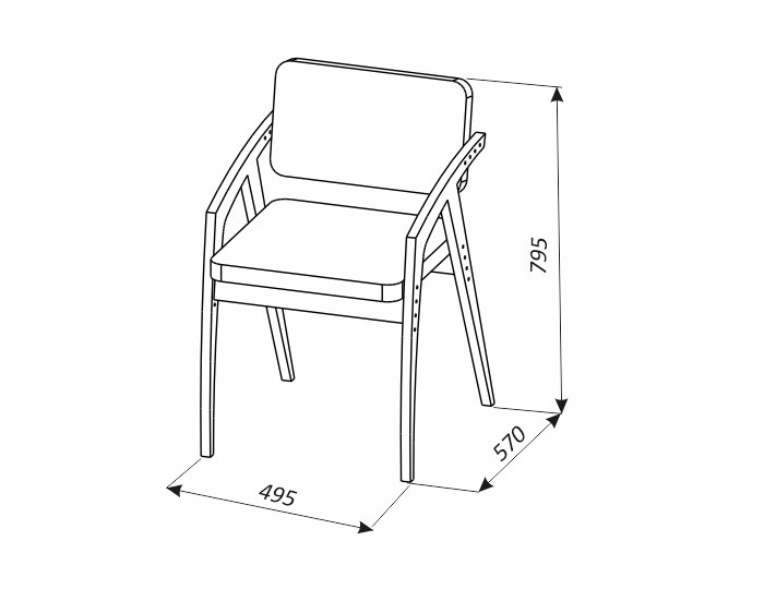 Стул регулируемый «Бруно» Узор (орех) Стул регулируемый «Бруно» Узор (орех)