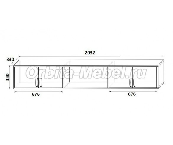 Кровать детская 13/53 СВ + мост надкроватный 13/50 СВ + шкаф 13/3 СВ Фанки Кидз (Азбука Мебели) 