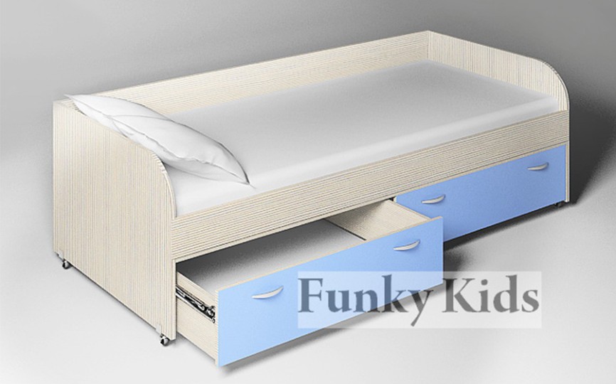 Кровать детская 13/53 СВ + мост надкроватный 13/50 СВ + шкаф 13/3 СВ Фанки Кидз (Азбука Мебели) 