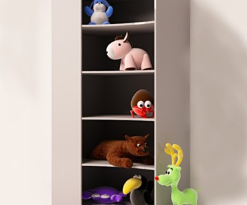 Стеллаж угловой "Pilot" в детскую 