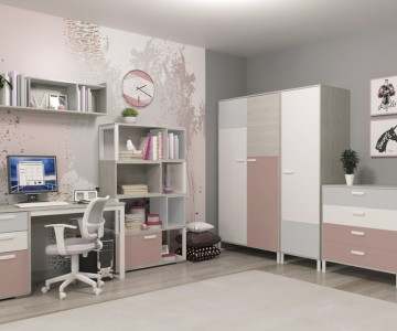 Комната для девочки "Liberty Pink" №1