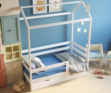 Кровать Домик Эко-9 с низким бортиком