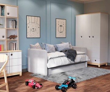 Детская комната "Робин Лайт" с мягкой кроватью Айрис Детская комната "Робин Лайт" с мягкой кроватью Айрис