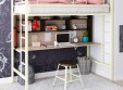 Кровать-чердак Севилья - 1.2 с рабочей поверхностью