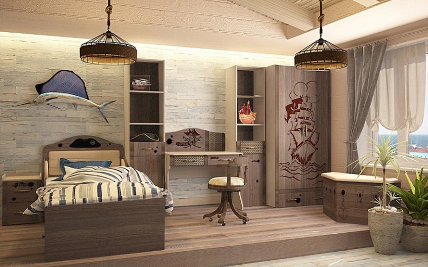 Детская комната "Pirat" ваниль для мальчика 