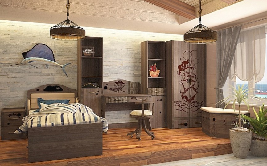 Детская комната "Pirat" ваниль для мальчика 
