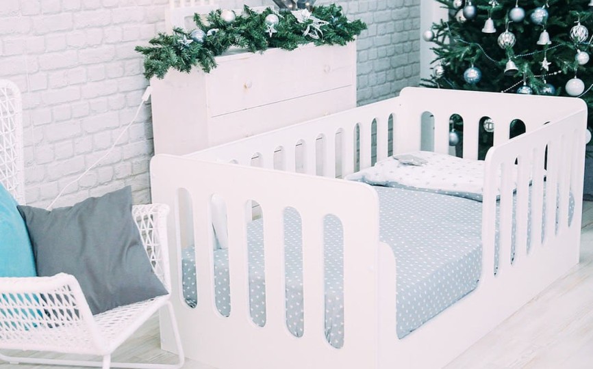 Кроватка из ЛДСП, укороченная (вертикаль)