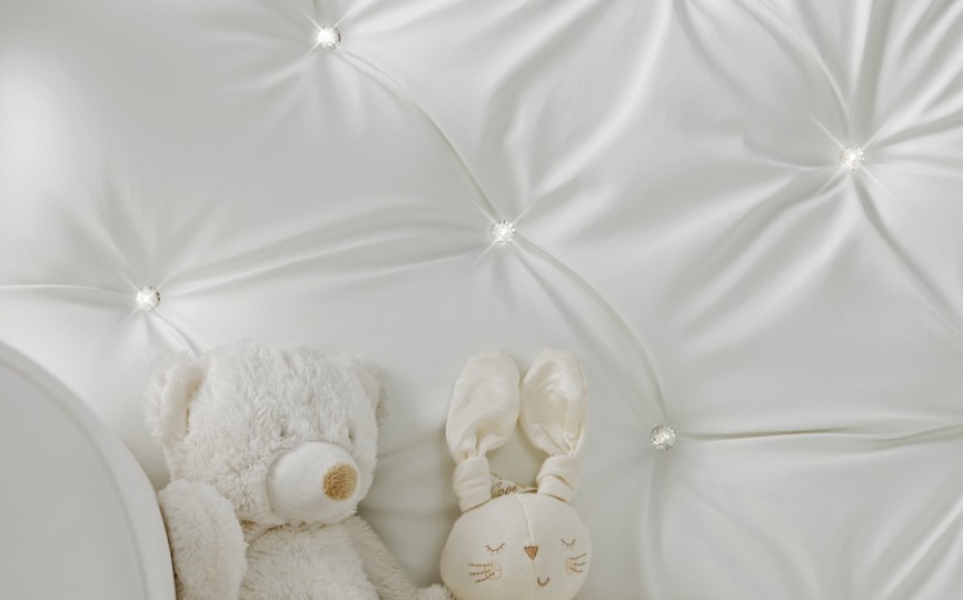 Кроватка - диван трансформер Erbesi Soft/Soft Bottoni (Софт/Софт Боттони) с мягкой спинкой