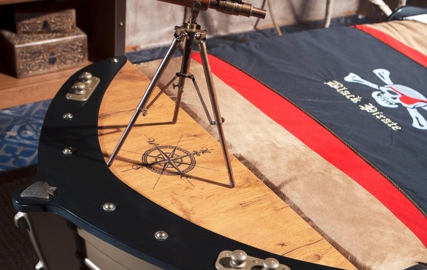 Детская комната c кроватью-кораблем "BLACK PIRATE" 