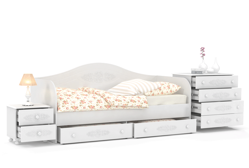 Набор мебели для детской Ассоль №1 Белый