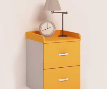 Тумбочка прикроватная "Champion" оранж.