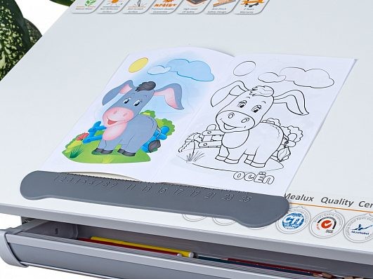 Детский стол Mealux Vancouver Multicolor Lite (BD-620) с полкой