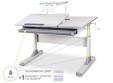 Детский стол Mealux Vancouver Multicolor Lite (BD-620) с полкой