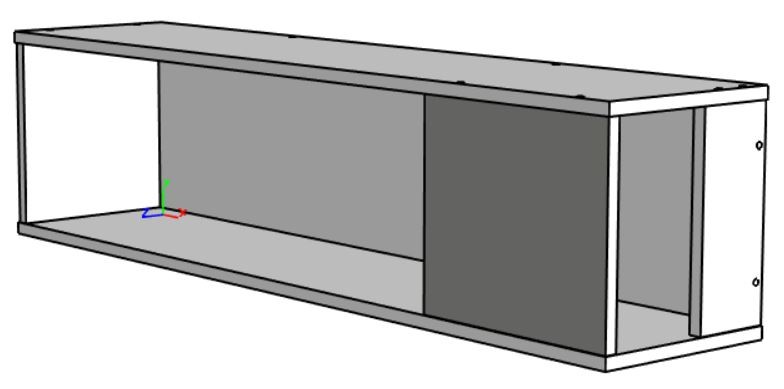 Полка навесная "КВАДРО"