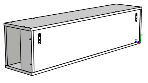 Полка навесная "КВАДРО"