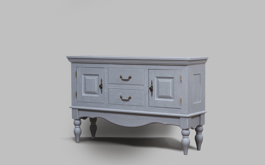 Комод Бьёрт на высоких ножках 1-40