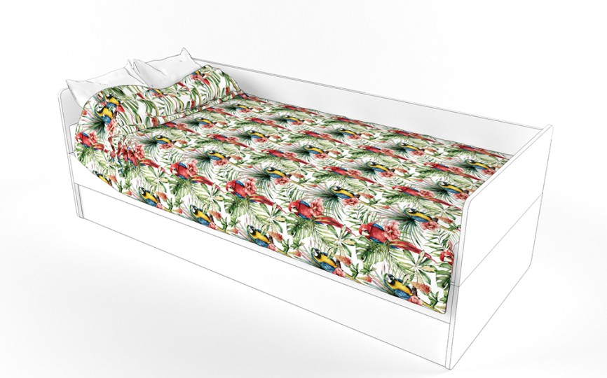 Покрывало для кровати (38 попугаев)     