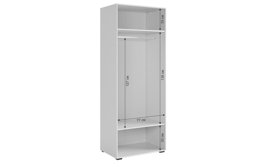 Шкаф двухдверный Ева 102.01 со штангой