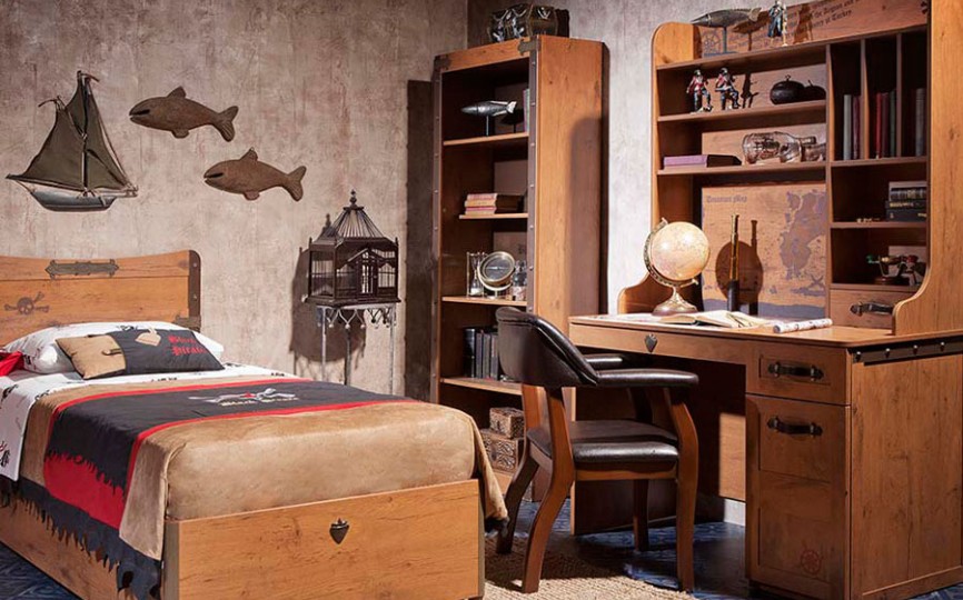 Детская комната для 2х мальчиков "BLACK PIRATE" 