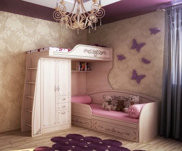 Кровать - чердак Фанки Кидз Классика ФКК-4/1СВ + Кровать низкая ФКК-13/7СВ Кровать - чердак Фанки Кидз Классика ФКК-4/1СВ + Кровать низкая ФКК-13/7СВ