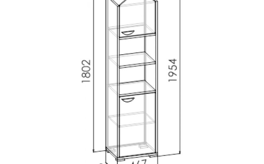 Шкаф книжный  "GRETA"