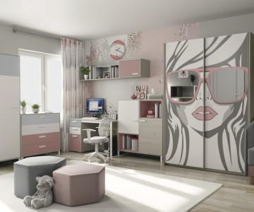 Комната для девочки "Liberty Pink" №3