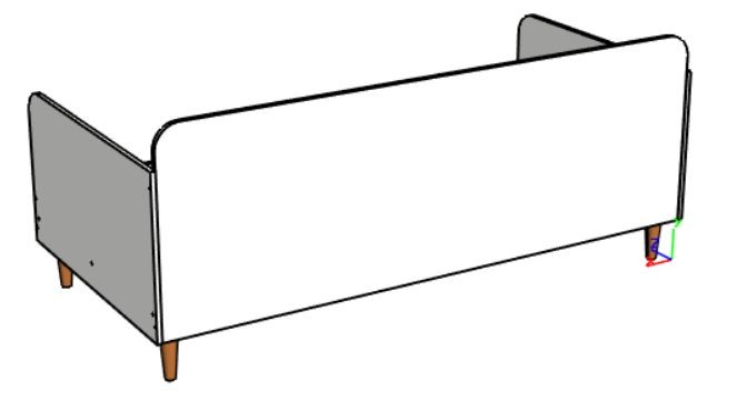 Кровать-диван "КВАДРО"