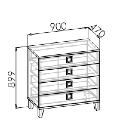 Комод Вектра К1