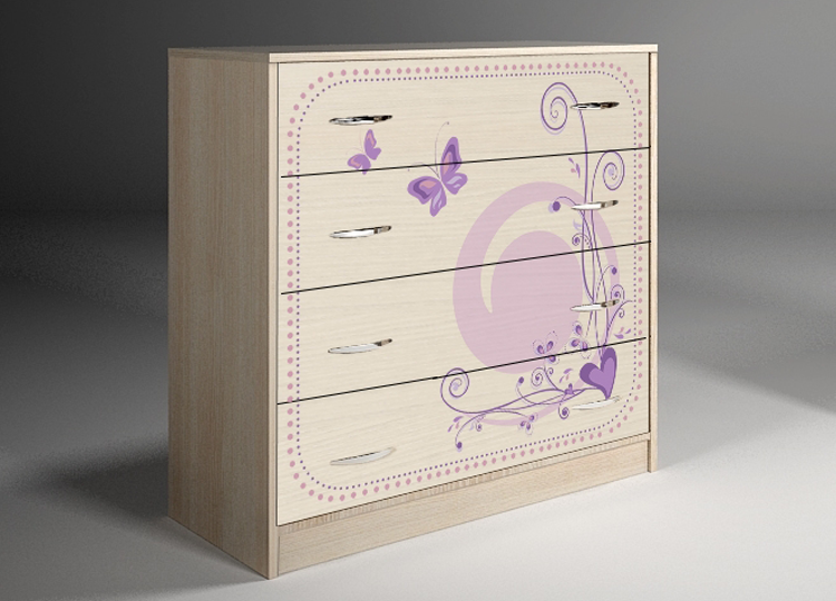 Комод для хранения "Фанки Кидз Лилак".