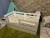 Кроватка-домик без крыши с ящиком из ЛДСП, манеж