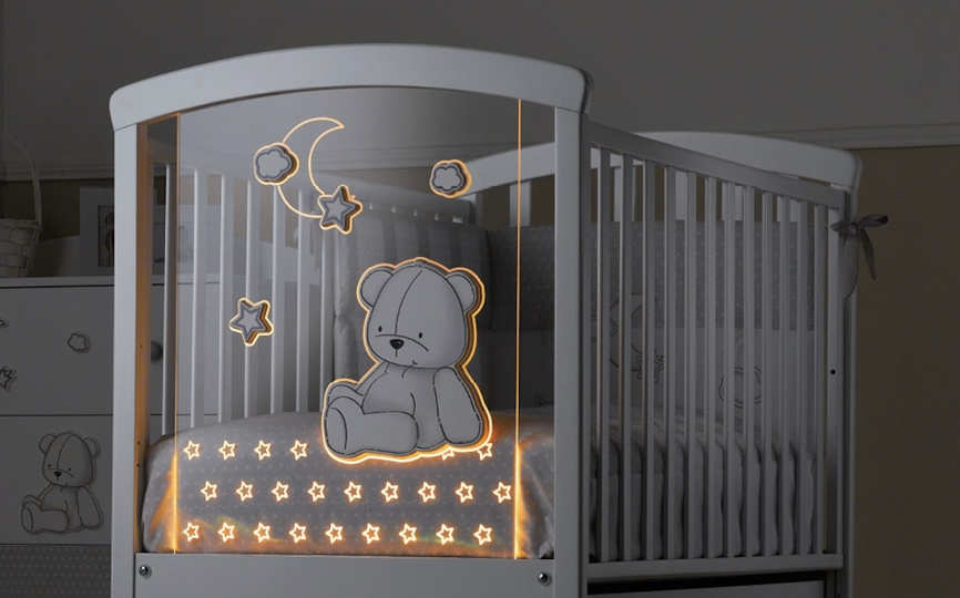 Кроватка Erbesi Stella Magic LED (Стелла Маджик)