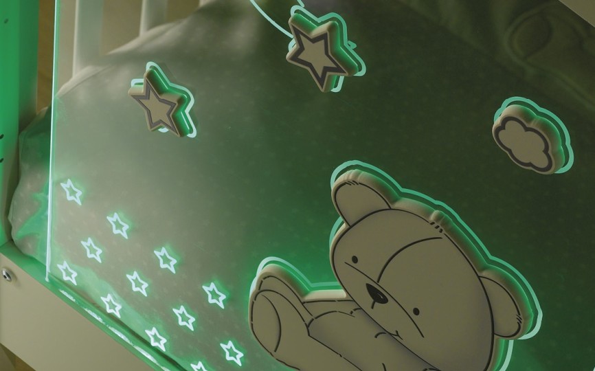 Кроватка Erbesi Stella Magic LED (Стелла Маджик)