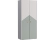 Шкаф 2-х дверный со штангой Грета 