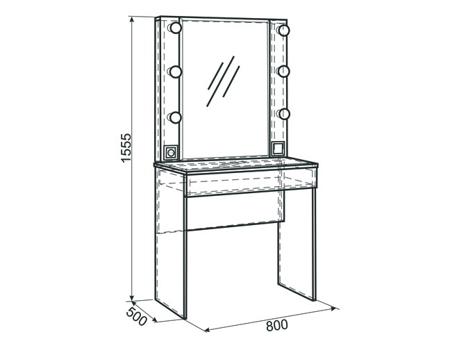 Трюмо "Гламур"