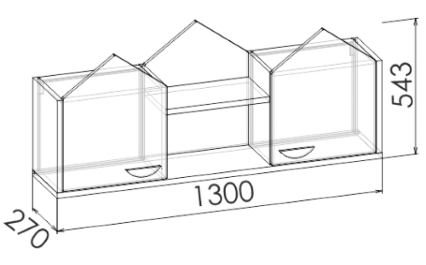 Полка навесная  "GRETA"
