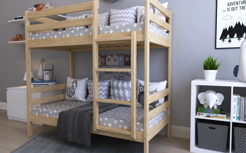 Кровать домик Эко 12 с 2 бортом