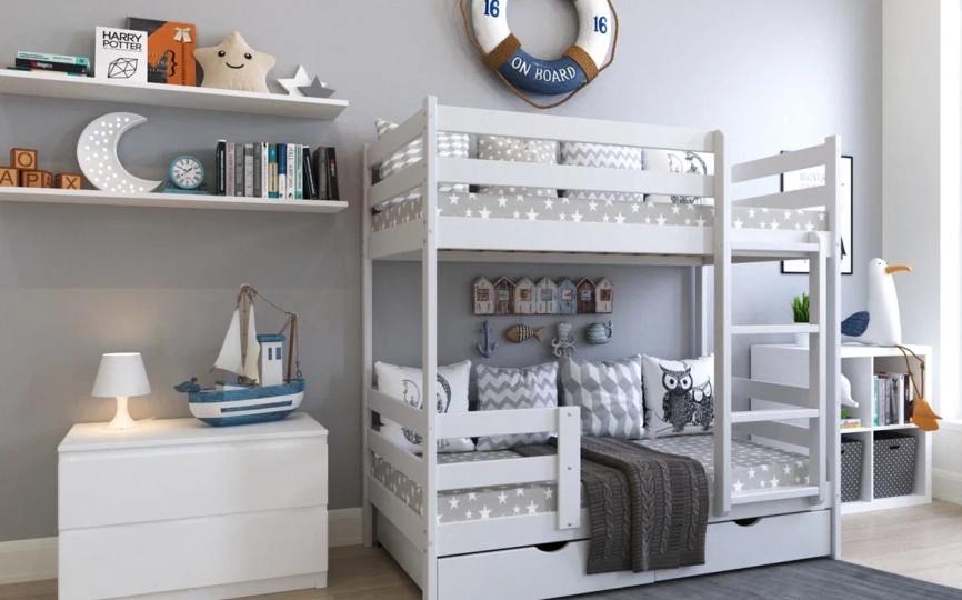 Кровать домик Эко 12 с 2 бортом