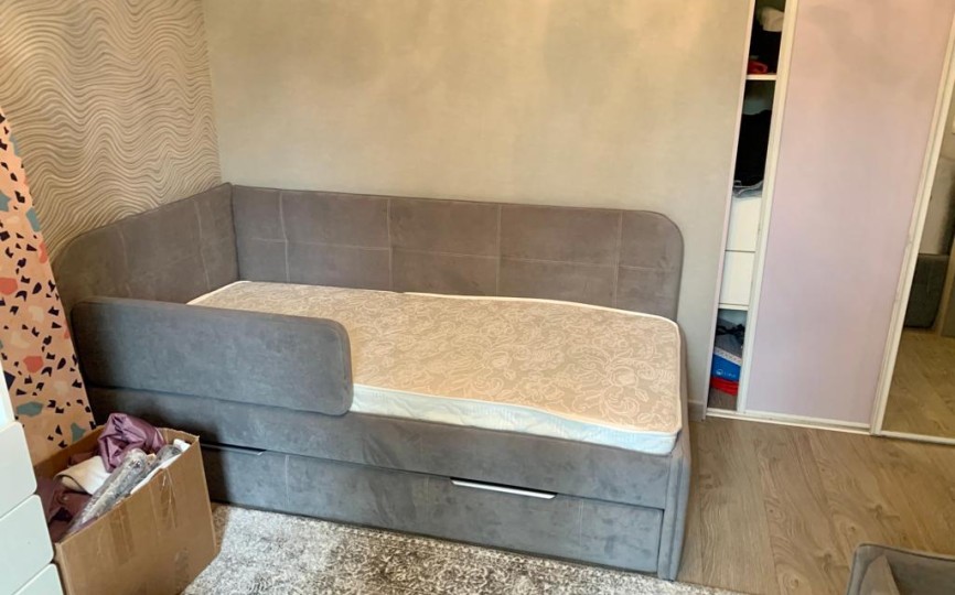 Кровать угловая "Бондо" 180 с дополнительным спальным местом  