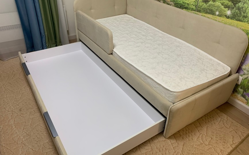 Кровать угловая "Бондо" 180 с дополнительным спальным местом  