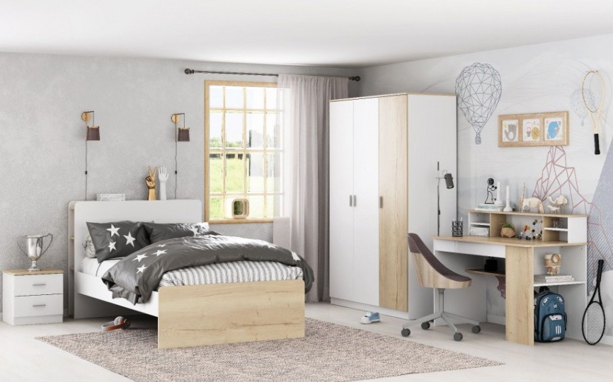 Стол письменный ДЕЛЬТА Лофт 15.11 White