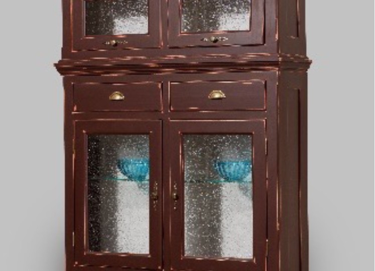 Стеллаж двухдверный Бьёрт на круглых ножках 1-42