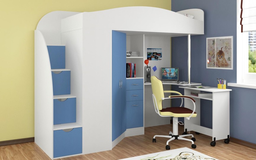 Кровать чердак Теремок-1 Гранд