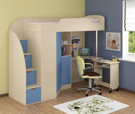 Кровать чердак Теремок-1 Гранд