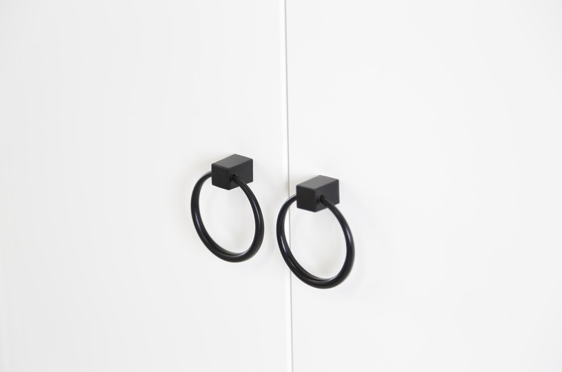 Шкаф двухдверный Ева 104.01 с полками и штангой Шкаф двухдверный Ева 104.01 с полками и штангой